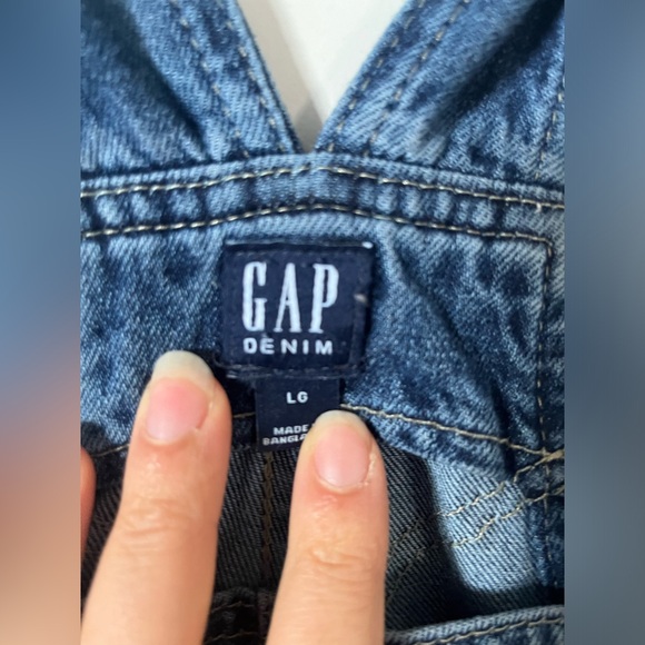 Gap  Destructed Denim Overalls - Picture 2 of 13